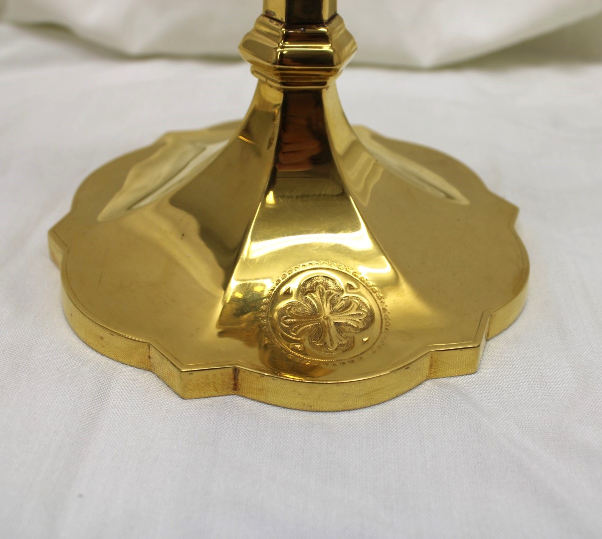 9 1/2" Sterling Cup Chalice w/ Scallop Base & Node T. H. Stemper Co.